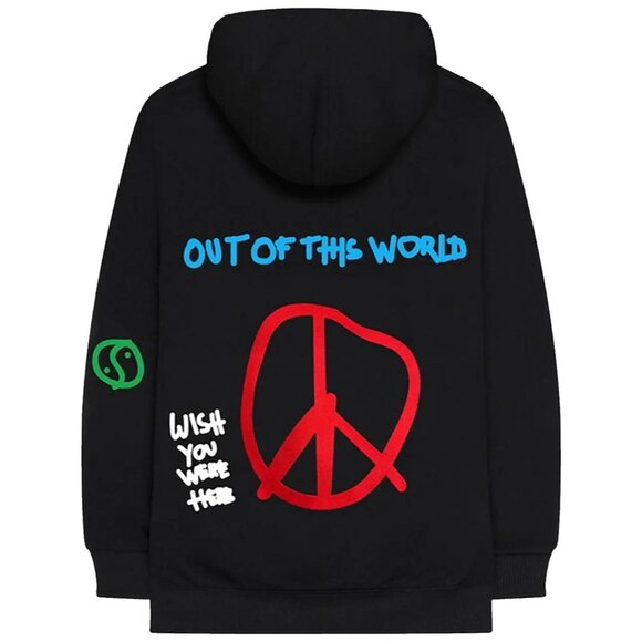 Travis Scott World Peace Black Pullover Hoodie - Size Large (L) - Picture 2 of 2